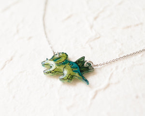 Triceratops Dinosaur Pendant Necklace