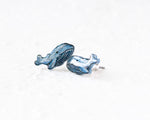 Load image into Gallery viewer, Blue Whale Stud Earrings
