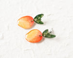 Load image into Gallery viewer, Mango Fruit Drop Earrings
