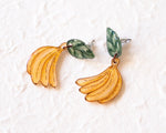 Load image into Gallery viewer, Banana Bunch Statement Drop Earrings
