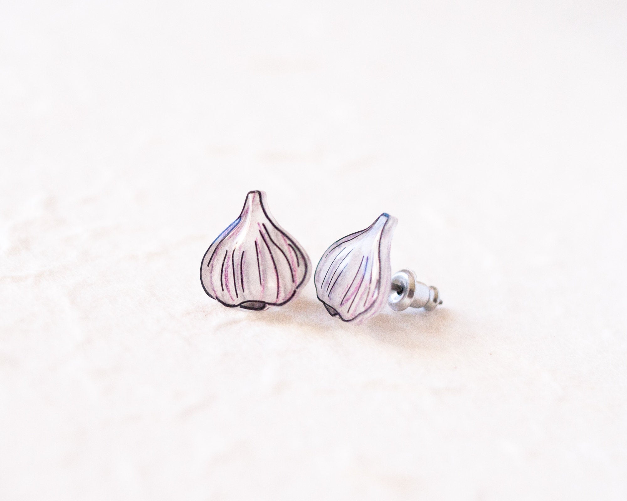 Garlic Bulb Stud Earrings