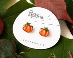Load image into Gallery viewer, Cute Pumpkin Stud Earrings
