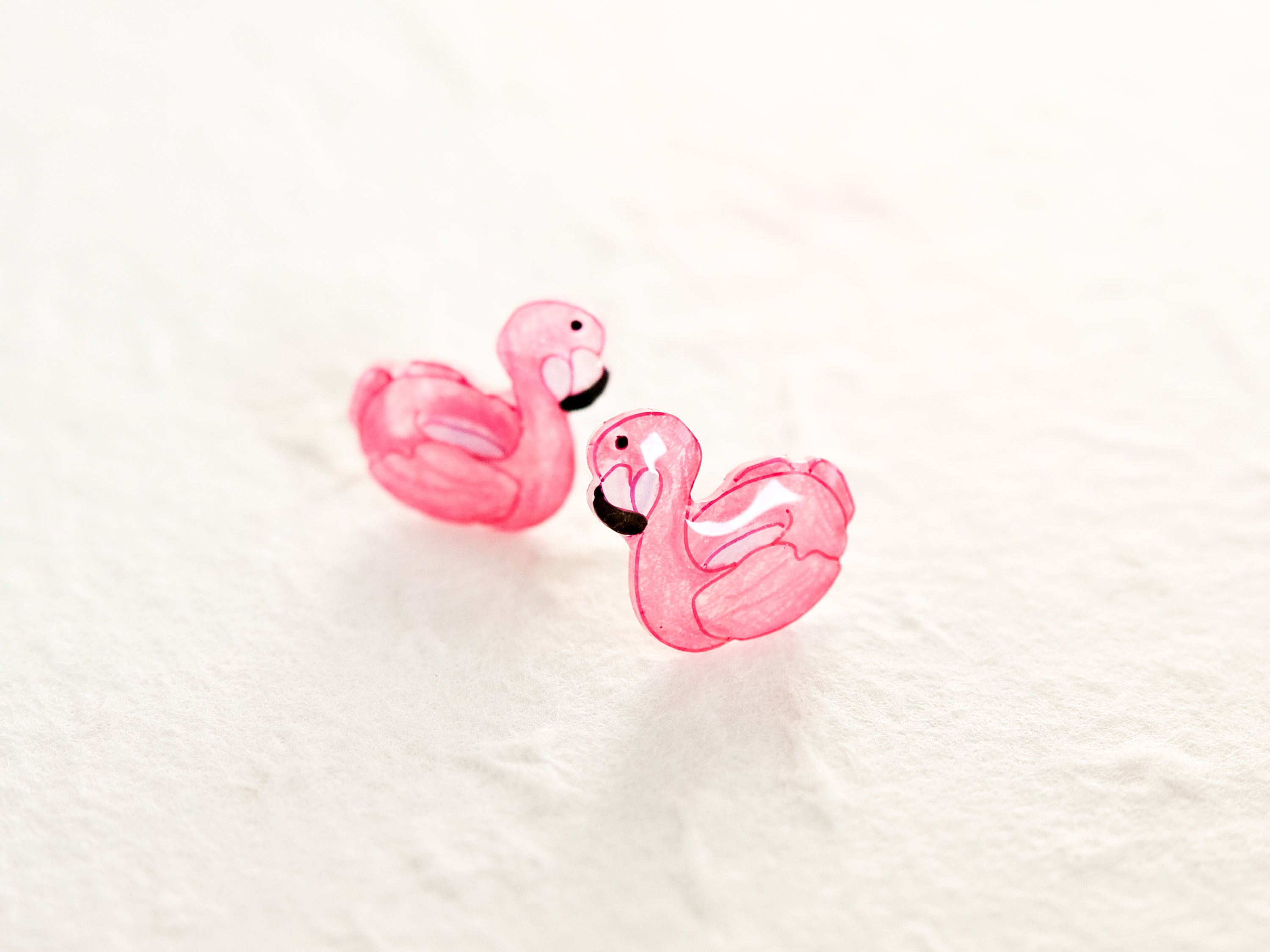 Flamingo Pool Floatie Earrings | cute pink summer flamingo