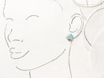 Load image into Gallery viewer, a drawing of a woman&#39;s face with a pair of earrings
