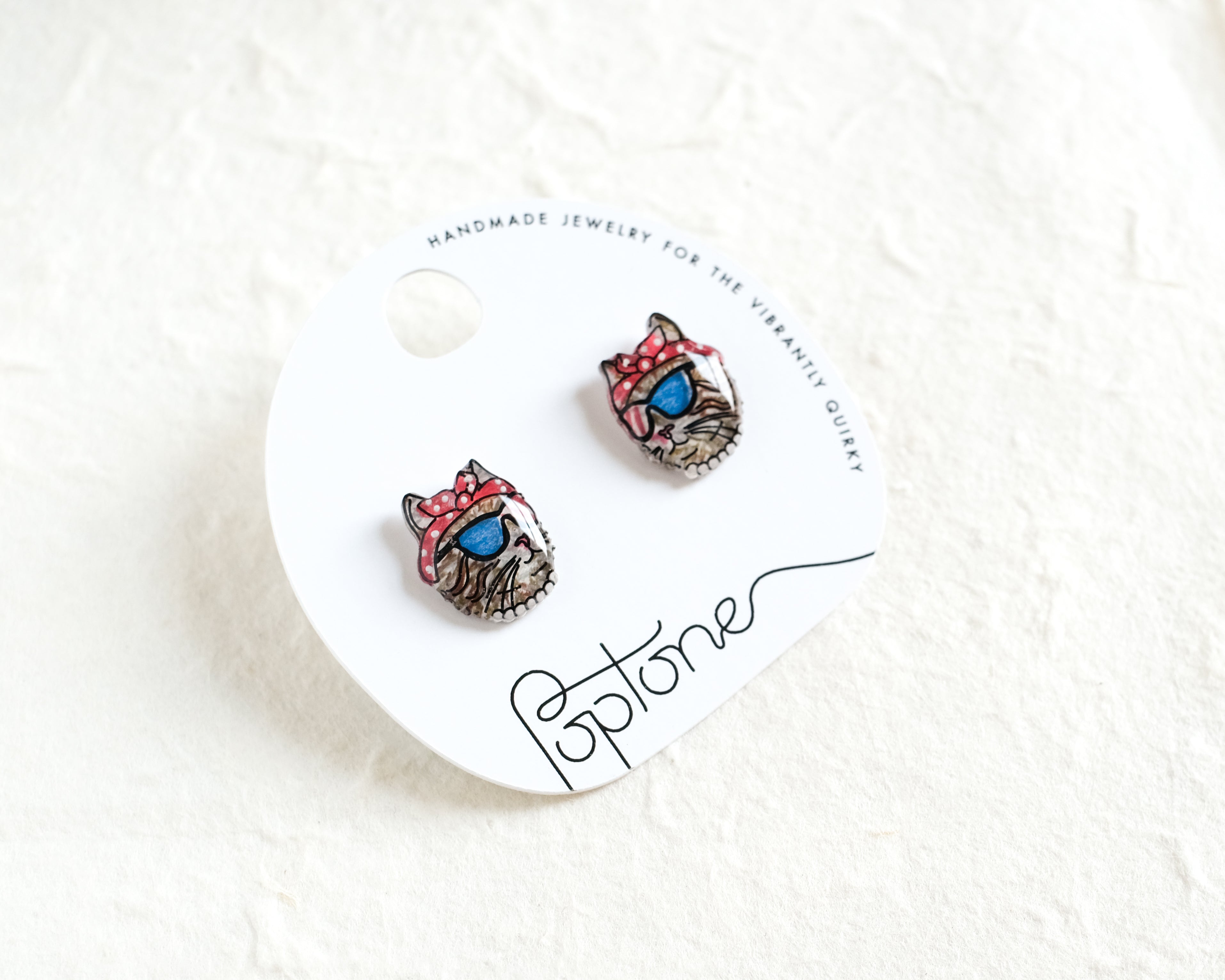 Childless Cat Lady Earrings | Support Kamala Harris for President Feminist Earrings