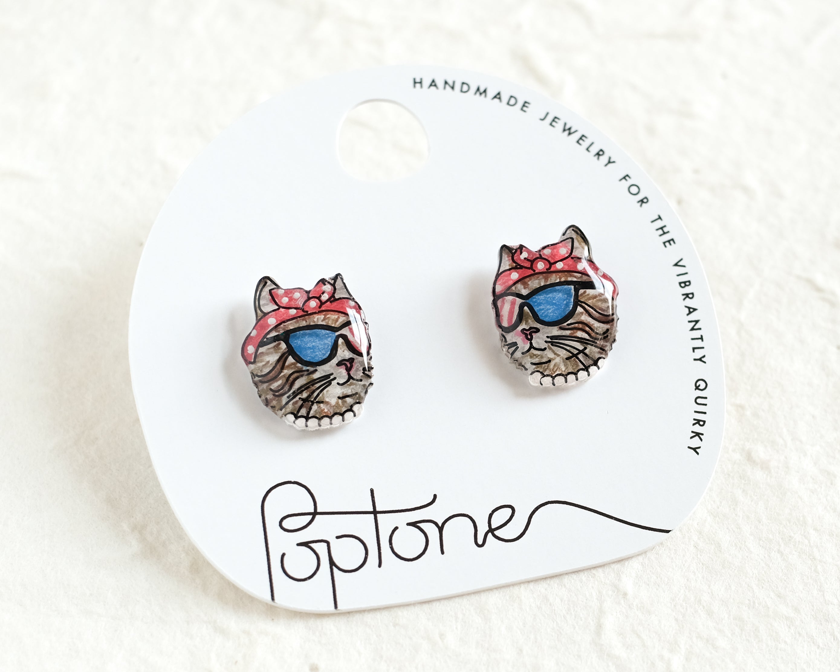 Childless Cat Lady Earrings | Support Kamala Harris for President Feminist Earrings