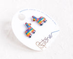 Load image into Gallery viewer, Mexican Piñata Cinco de Mayo Fiesta Stud Earrings
