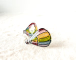 Load image into Gallery viewer, Hot Air Balloon Rainbow Stud Earrings
