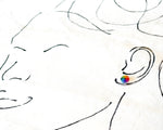 Load image into Gallery viewer, Rainbow Color Wheel Stud Earrings
