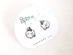 Load image into Gallery viewer, Sheep Fluffy White Lamb Farm Animal Stud Earrings
