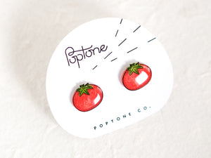 Tomato Summer Vegetable Stud Earrings | gardener gift