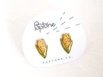 Load image into Gallery viewer, Corn on the Cob Stud Earrings / farm life jewelry
