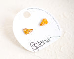Load image into Gallery viewer, Yellow Cheese Wedge Handmade Cheesy Wisconsin Earrings
