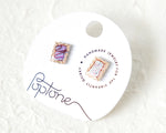 Load image into Gallery viewer, Handmade Pop Tart Stud Earrings
