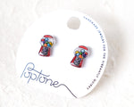 Load image into Gallery viewer, Retro Candy Gumball Machine Stud Earrings
