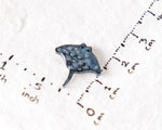 Load image into Gallery viewer, Stingray Stud Earrings with Silver Dots
