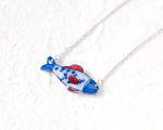 Load image into Gallery viewer, Handmade Mediterranean Coastal Sardine Fish Necklace
