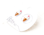 Load image into Gallery viewer, a couple of ice cream cones sitting on top of a white plate
