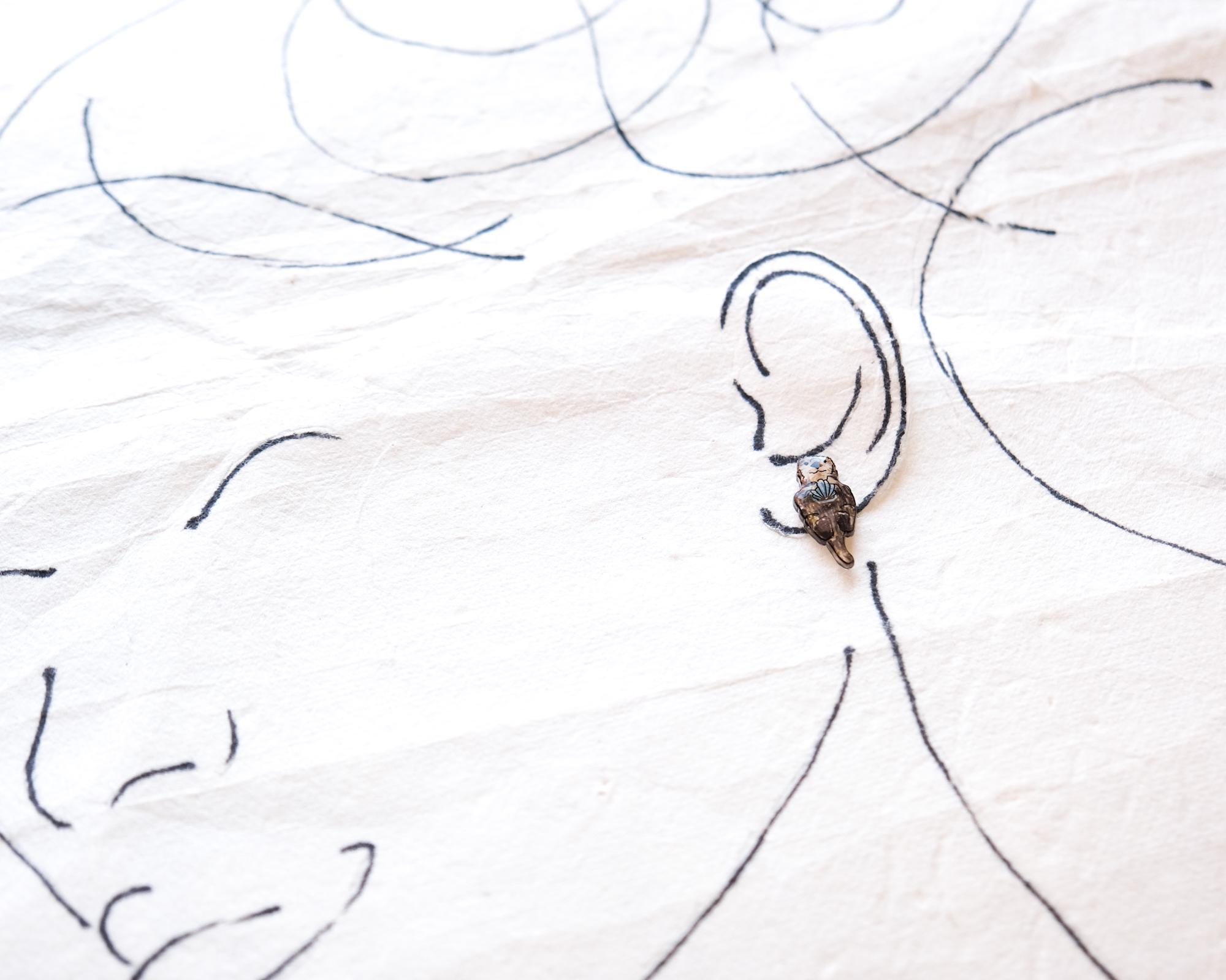 Sea Otter Stud Earrings – Cute Kawaii Marine Jewelry