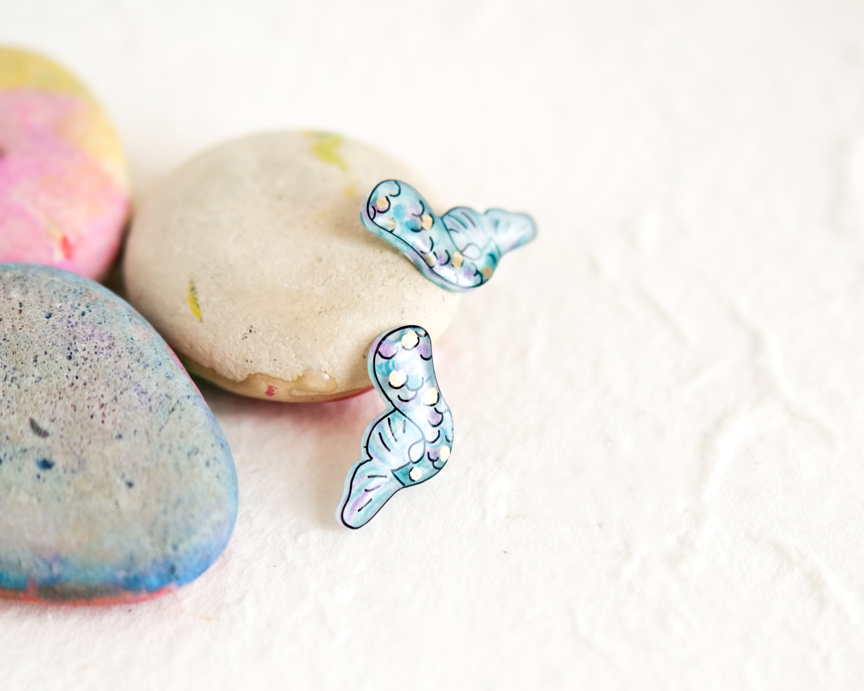 Mermaid Tail Earrings | little ocean fantasy earrings