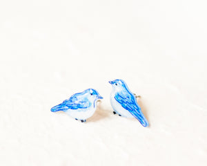 Cute Little Blue Bird Earrings