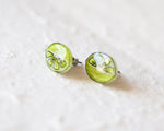 Load image into Gallery viewer, Lime Stud Earrings
