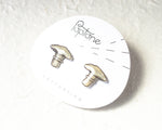 Load image into Gallery viewer, Matsutake White Mushroom Earrings
