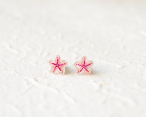 Petite Fleurs: Japanese Cherry Blossom Stud Earrings