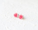 Load image into Gallery viewer, Petite Fleurs: Tiny Rose Stud Earrings

