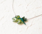 Load image into Gallery viewer, Triceratops Dinosaur Pendant Necklace
