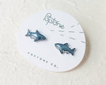 Load image into Gallery viewer, Cute Shark Stud Earrings
