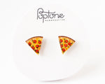 Load image into Gallery viewer, Pizza Slice Stud Earrings
