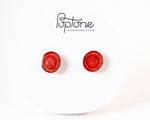 Load image into Gallery viewer, Red Blood Cell Stud Earrings / Nurse Doctor Gift
