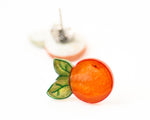 Load image into Gallery viewer, Orange Fruit / Clementine Stud Earrings
