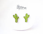 Load image into Gallery viewer, Saguaro Cactus Stud Earrings
