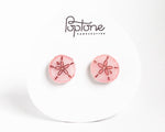 Load image into Gallery viewer, Sand Dollar Stud Earrings
