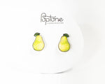 Load image into Gallery viewer, Pear Fruit Stud Earrings
