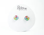 Load image into Gallery viewer, Pastel Color Wheel Stud Earrings
