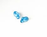 Load image into Gallery viewer, Blueberry Statement Stud Earrings with Leaf Ear Jackets
