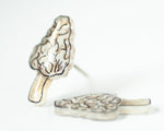 Load image into Gallery viewer, Morel Mushroom Stud Earrings
