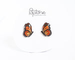 Load image into Gallery viewer, Monarch Butterfly Stud Earrings

