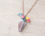 Load image into Gallery viewer, Flower Bouquet Vase Necklace
