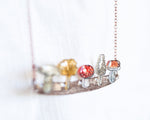 Load image into Gallery viewer, Woodland Mushrooms Statement Necklace

