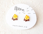 Load image into Gallery viewer, Campfire Stud Earrings
