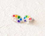 Load image into Gallery viewer, Paint Palette Stud Earrings
