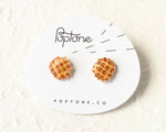 Load image into Gallery viewer, Waffle Stud Earrings
