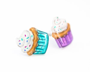 Cute Cupcake Stud Earrings
