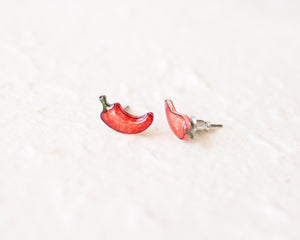 Chili Pepper Stud Earrings