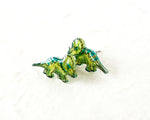 Load image into Gallery viewer, Triceratops Dinosaur Stud Earrings
