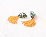 Load image into Gallery viewer, Banana Bunch Statement Drop Earrings
